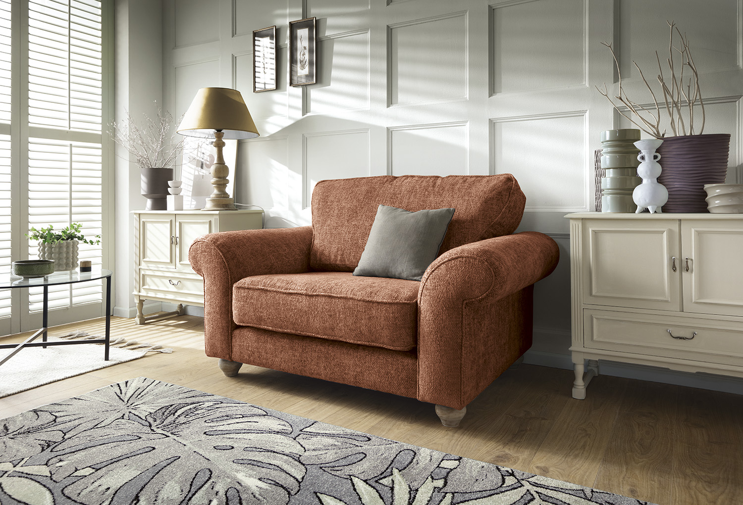 Burnt orange 2025 cuddle chair