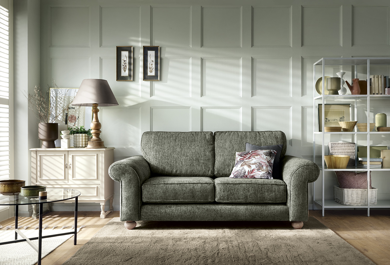 Grey green couch hot sale