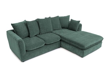 Lucas Water Repellent Velvet Chenille Corner Sofa