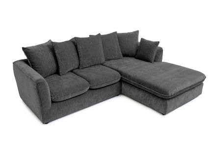Lucas Velvet Chenille Right Facing Corner Sofa