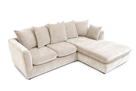 Lucas Velvet Chenille Right Facing Corner Sofa