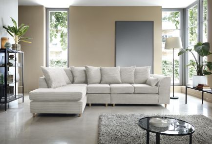Jumbo Cord Large Corner Sofa