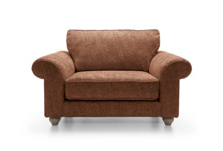 Ingrid Love Seat | Burnt Orange
