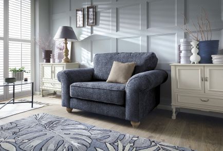 Ingrid Love Seat | Dark Blue