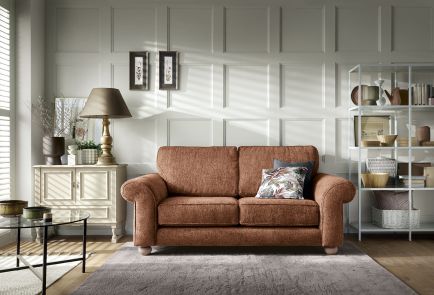 Ingrid 2 Seater Sofa | Burnt Orange
