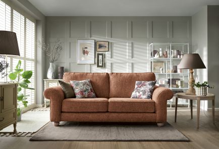Ingrid 3 Seater Sofa | Burnt Orange