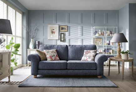 Ingrid 3 Seater Sofa | Dark Blue