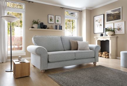 Ingrid 3 Seater Sofa | Light Grey
