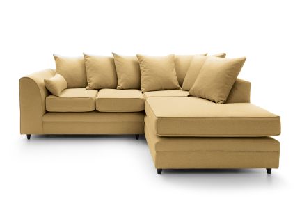 Darcy Corner Sofa Right in Mustard
