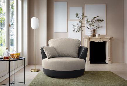 Dylan Chenille Swivel Chair