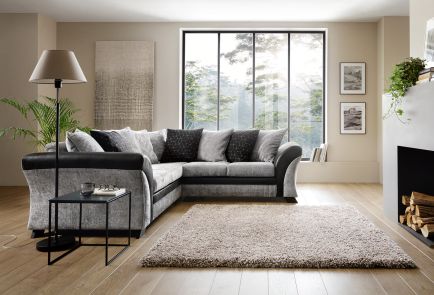 FARROW CRUSHED CHENILLE CORNER SOFA