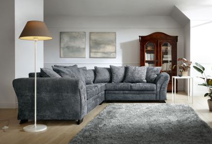 FARROW CRUSHED CHENILLE CORNER SOFA