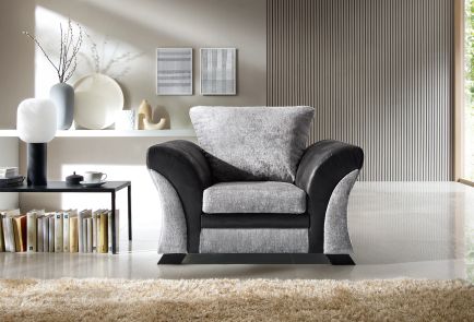 FARROW CRUSHED CHENILLE ARMCHAIR