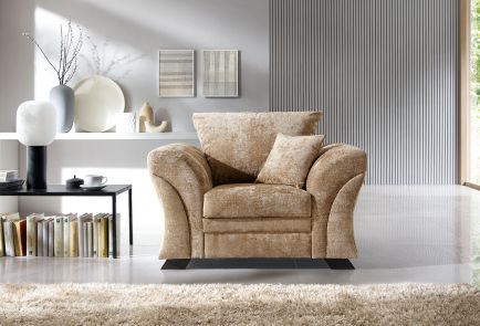 FARROW CRUSHED CHENILLE ARMCHAIR