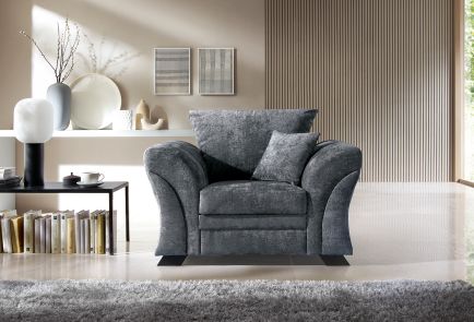 FARROW CRUSHED CHENILLE ARMCHAIR