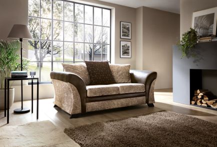 FARROW CRUSHED CHENILLE 2 SEATER SOFA
