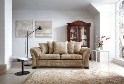 FARROW CRUSHED CHENILLE 3 SEATER SOFA