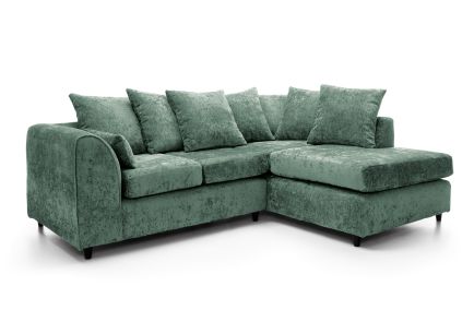 Harriet Crushed Chenille Corner Sofa