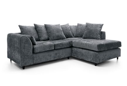 Harriet Crushed Chenille Corner Sofa