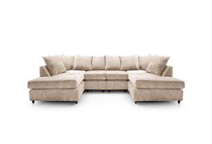 Harriet Crushed Chenille U-Shape Sofa