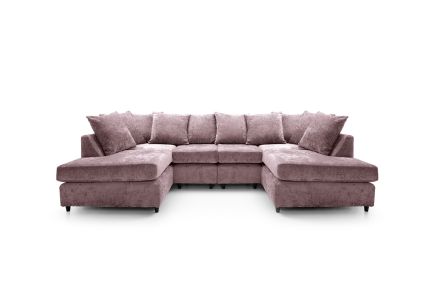 Harriet Crushed Chenille U-Shape Sofa