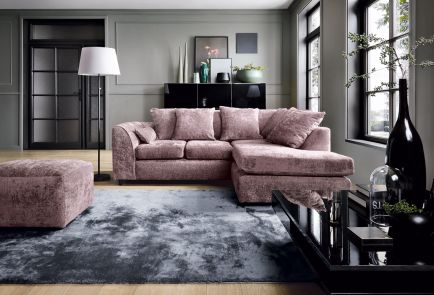 Harriet Crushed Chenille Corner Sofa
