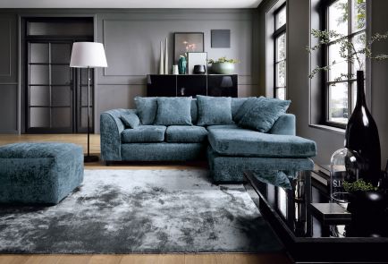 Harriet Crushed Chenille Corner Sofa