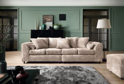 Harriet Crushed Chenille 4 Seater