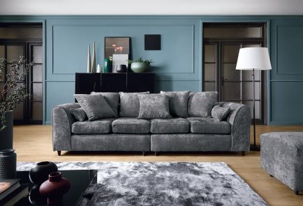 Harriet Crushed Chenille 4 Seater