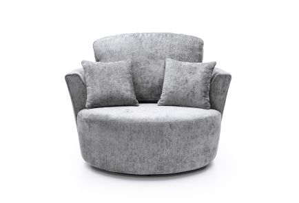 Harriet Crushed Chenille Swivel Chair