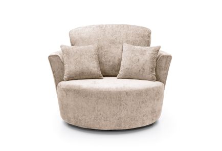 Harriet Crushed Chenille Swivel Chair