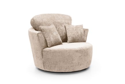 Harriet Crushed Chenille Swivel Chair