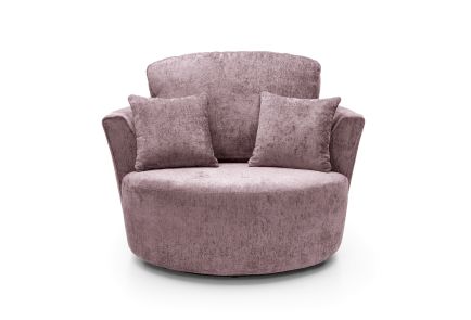 Harriet Crushed Chenille Swivel Chair