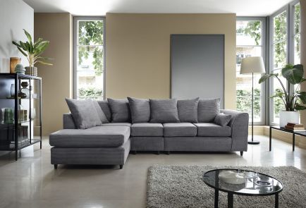 Jumbo Cord Large Corner Sofa