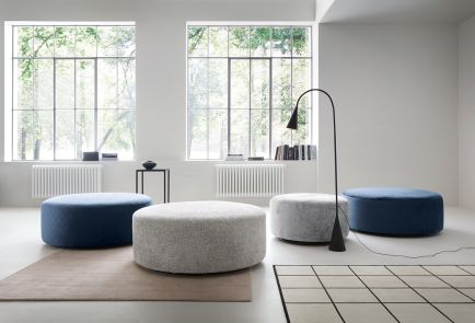 Ingrid Chenille Swivel Footstool