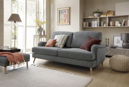 Harper Chenille 3 Seater Sofa