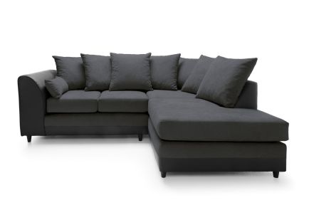 Dylan Byron Corner Group Sofa - Black, Right Hand