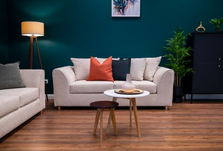 Jumbo Cord 3 Seater Sofa Grid-Textured