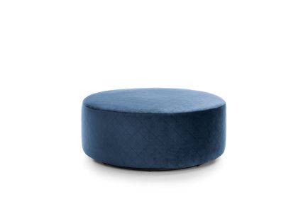 Chicago Quilted Velvet Large Swivel Footstool