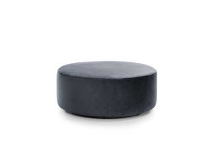 Chicago Quilted Velvet Large Swivel Footstool