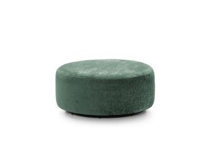 Harriet Crushed Chenille Large Swivel Footstool