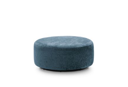 Harriet Crushed Chenille Large Swivel Footstool