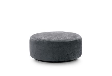 Harriet Crushed Chenille Large Swivel Footstool