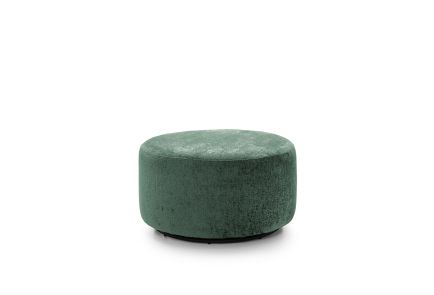 Harriet Crushed Chenille Swivel Footstool