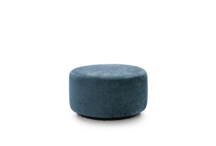 Harriet Crushed Chenille Swivel Footstool