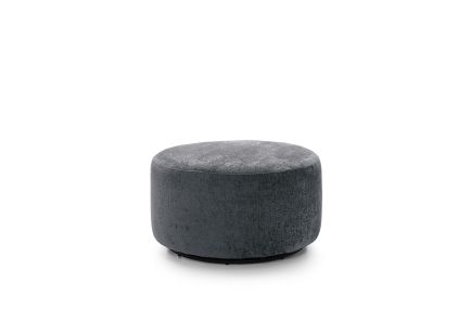 Harriet Crushed Chenille Swivel Footstool