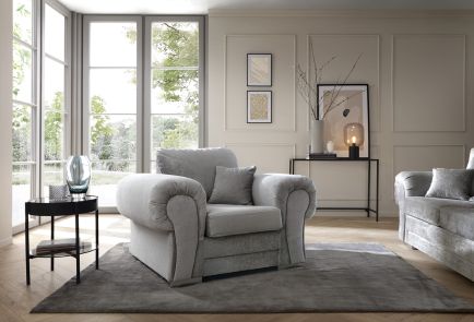 VERONA CRUSHED CHENILLE ARMCHAIR