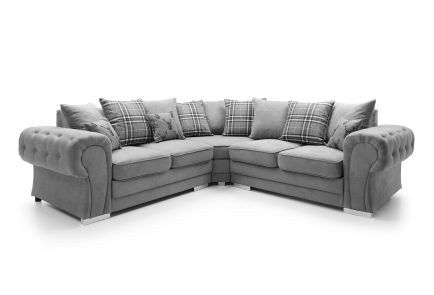 VERONA CHENILLE CORNER SOFA