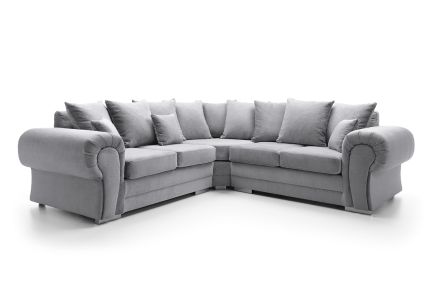 VERONA CRUSHED CHENILLE CORNER SOFA
