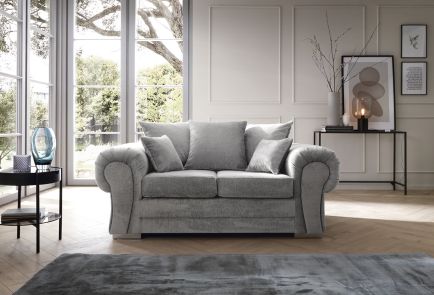 VERONA CRUSHED CHENILLE 2 SEATER SOFA